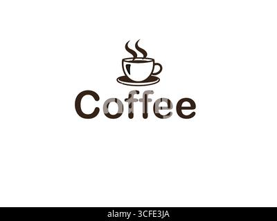 Coffee shop logo. premium coffee shop or coffee brand symbol icon & Vector. Stock Vector
