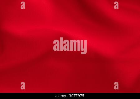 Red fabric textile texture close-up Stock Photo