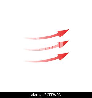 Arrow indicating the path direction movement vector movement to goal ...