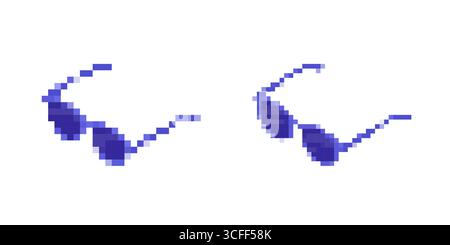 Pixel treasure chest icons for retro game design Stock Vector