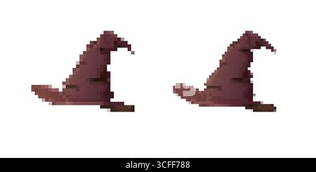Retro pixel art of two yellow rubber ducks facing each other Stock Vector