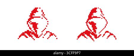 Pirate ship pixel art for game or retro design projects Stock Vector