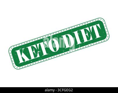 A KETO DIET Rubber Stamp Seal on a Bar Stock Vector