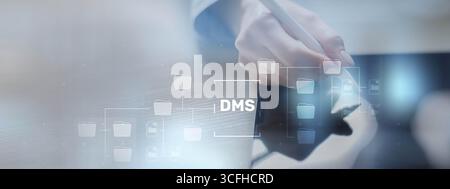 DMS Document Management System for Streamlined Digital Workflow and Organization. Stock Photo