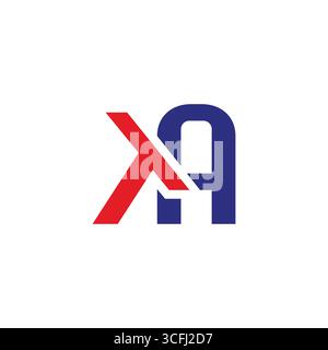 letter ta linked colorful geometric font logo vector Stock Vector