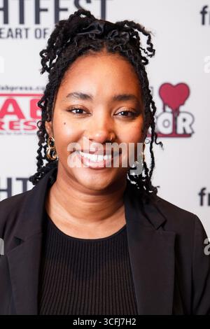 London, UK. 23rd Aug, 2025. Raven Carter seen at the UK Premiere of Noseeums during Frightfest 2025 at ODEON LUXE Leicester Square. Picture Credit: Julie Edwards./Alamy Live News Stock Photo