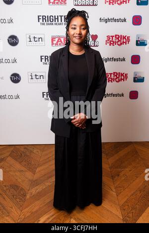 London, UK. 23rd Aug, 2025. Raven Carter seen at the UK Premiere of Noseeums during Frightfest 2025 at ODEON LUXE Leicester Square. Picture Credit: Julie Edwards./Alamy Live News Stock Photo