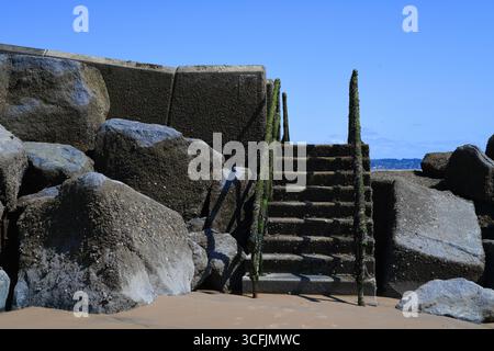 Dymchurch beach kent Stock Photo