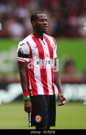 LONDON, UK - 23rd Aug 2025:   Dango Ouattara of Brentford during the Premier League match between Brentford FC and Aston Villa FC at Gtech Community Stadium  (Credit: Craig Mercer/ Alamy Live News) Stock Photo