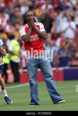 London, UK. 23rd Aug, 2025. Eberechi Eze (A) at the Arsenal v Leeds United EPL match, at the Emirates Stadium, London, UK on 23rd August, 2025. Credit: Paul Marriott/Alamy Live News Stock Photo