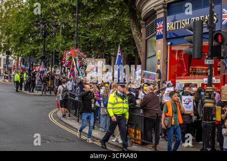 Hong Kongers and members of the Chinese diaspora gathered in Central London to protest against the planned construction of a Chinese Mega Embassy. Demonstrators voiced concerns over Beijing’s influence and raised human rights issues, calling on the UK government to halt the project. Stock Photo