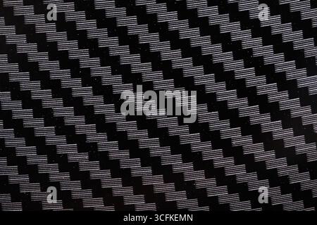 Black carbon fiber texture background with copy space for text or image Stock Photo
