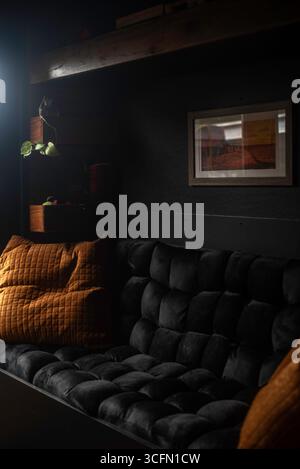 dark and moody home interior Stock Photo