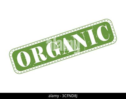 A Organic Rubber Stamp Seal on a Bar Stock Vector