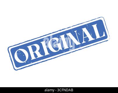 A Original Rubber Stamp Seal for Product Authenticity Stock Vector