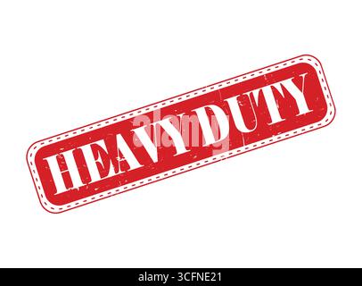 A Heavy Duty Rubber Stamp Seal on a Bar Stock Vector