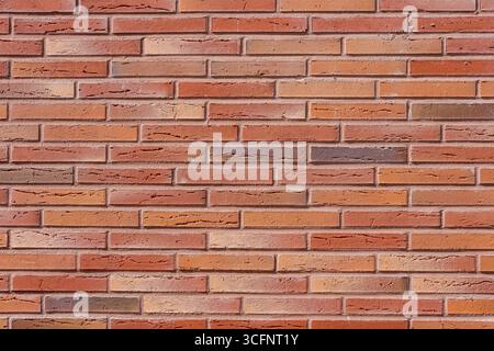 Background from a clean red brick wall Stock Photo