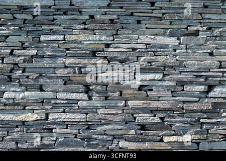 Background from an old natural stone wall Stock Photo