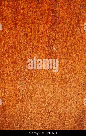 Rusty brown corroded metal surface texture suitable for background or industrial design Stock Photo