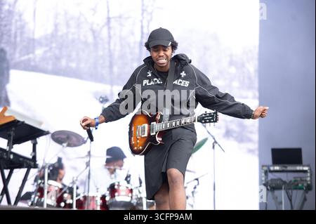 London, UK. 23rd Aug 2025. Montell Fish performs at All Points East Festival in Victoria Park, London, UK Credit: Cristina Massei/Alamy Live News Stock Photo