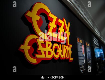 Ozzy Osbourne - Working Class Hero exhibition at Birmingham Museum and Art Gallery Stock Photo