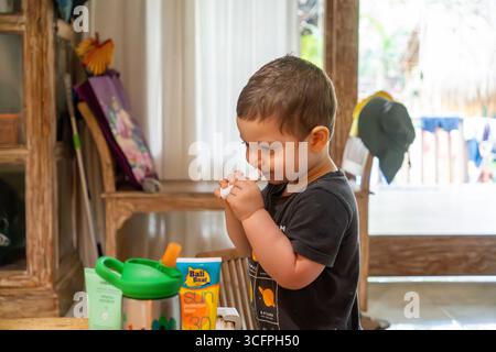 adorable male dottler Stock Photo