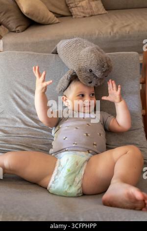 adorable male dottler Stock Photo