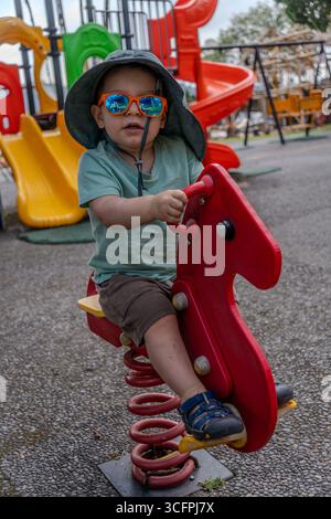 adorable male dottler Stock Photo