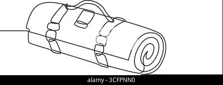 continuous line of electric plug, electric plug socket icon drawn in one line single line vector illustration. isolated white background. Stock Vector