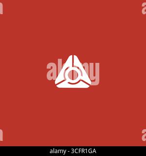Spike logo icon flat vector design Stock Vector