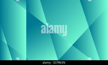Abstract background geometric dark green polygonal pattern, vector illustration Stock Vector