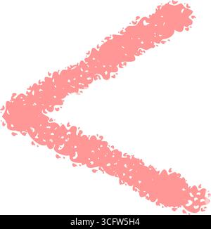 Hand Drawn Chalk Less Than Bracket Stock Vector