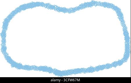 Chalk Squiggle Quote Frame Outline Stock Vector
