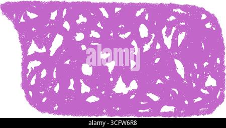 Fluid Crayon Sketch Speech Bubble Rectangle Stock Vector