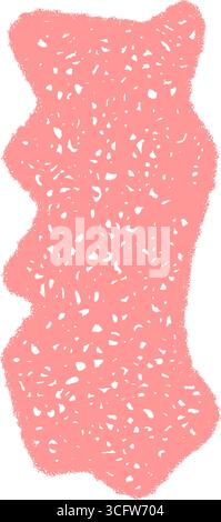 Handdrawn Crayon Squiggle Quote Frame Stock Vector