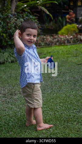adorable male dottler Stock Photo