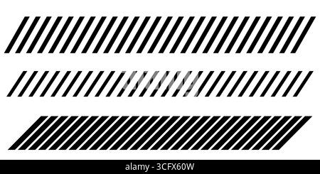 Simple Slash Pattern Texture Slash line border. Diagonal parallel lines divider strip. Tilt strip ...