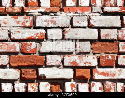 Seamless pattern with texture of old brick wall. Repeatable vintage wash brick wall pattern. Endless texture can be used for tiling pattern fills, web Stock Photo