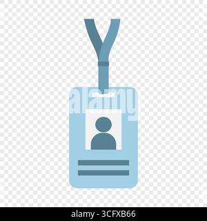 Name badge vector illustration. ID badge icon Stock Vector