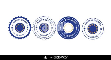 : GDPR Compliance Badges for Data Protection and Privacy Security Stock Vector