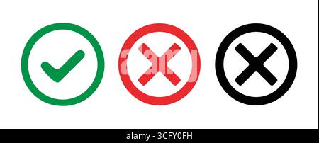 Modern Checkmark Icons for Digital Checklists vector illustration Stock Vector