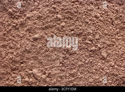 Close up photo of cocoa powder, selective focus. Stock Photo