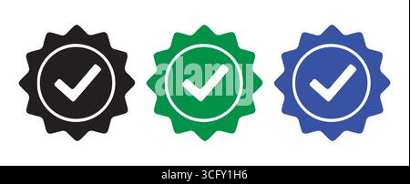 Vector Checkmark Icons for Web and Mobile Apps vector illustration Stock Vector