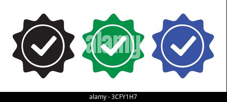 Vector Checkmark Icons for Web and Mobile Apps vector illustration Stock Vector
