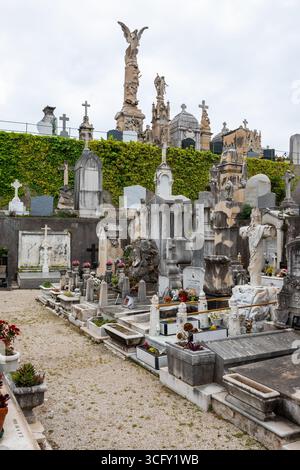 The Cimetière du Château in Nice, France, stands on the old citadel and the cemetery is as much popular for its function as for the scenic views of th Stock Photo