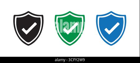 Vector Checkmark Icons for Web and Mobile Apps vector illustration Stock Vector