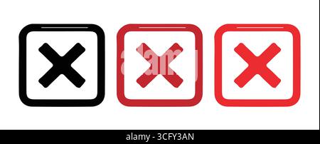 Modern Checkmark Icons for Digital Checklists vector illustration Stock Vector