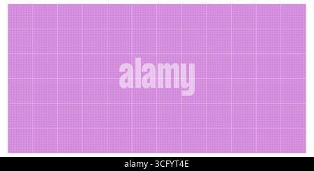 Horizontal pink graph paper with white millimeter grid lines. Colorful template for planning, drafting or school visuals. Stock vector illustration in Stock Vector