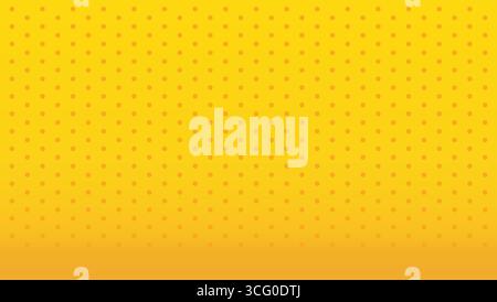 Yellow Dots on Orange Background Stock Vector
