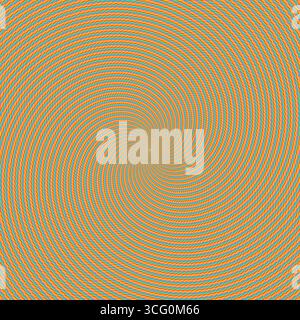 Retro sunburst or sunbeam swirl with colorful pixelated style in summer design Stock Photo